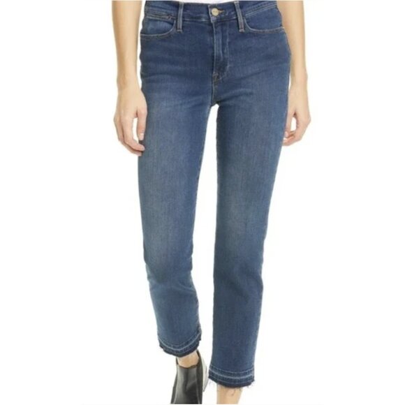 Frame Denim Denim - FRAME Le High Straight Jeans Released Hem in Fayette - Size 26